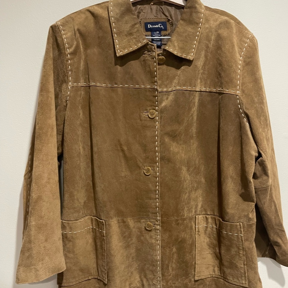 NWOT Vintage  y2k Leather  Jacket